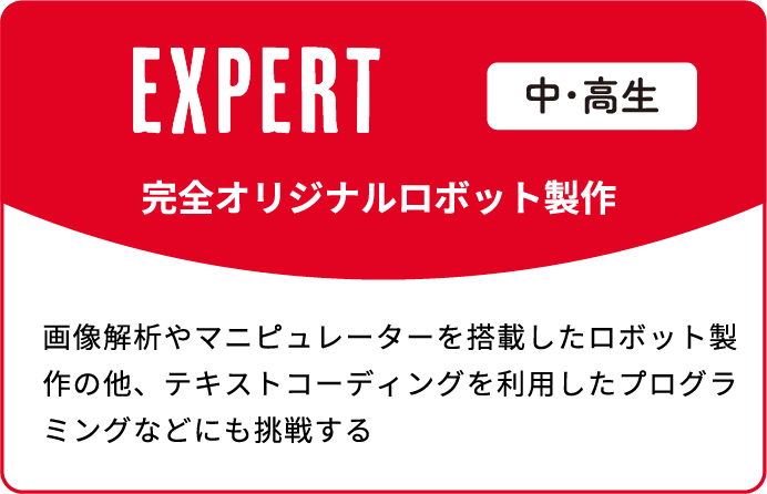 ロボッチャスクールのコース-EXPERT