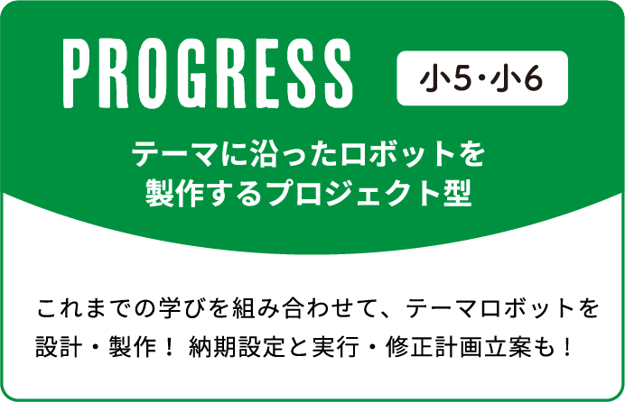 ロボッチャスクールのコース-PROGRESS