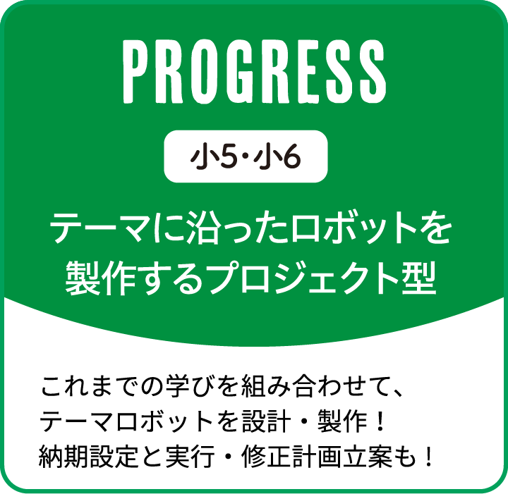 ロボッチャスクールのコース-PROGRESS